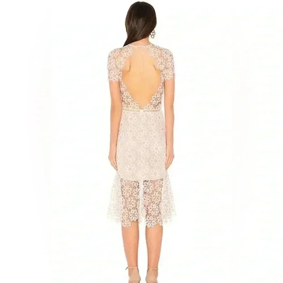 🌷 Host Pick 🌷 NWT! SAYLOR Lillie Dress in Ivory and Blush - Size Large - Picture 2 of 10